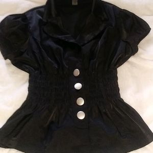 Black casual blouse